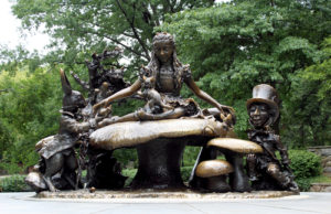 The Alice in Wonderland sculpture, Central park New York.