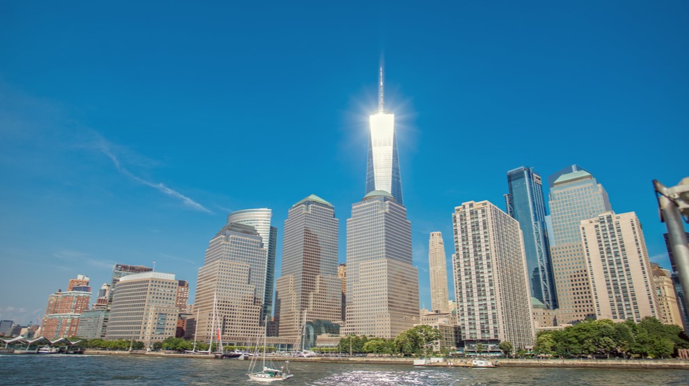 View of the One World Trade Center on Sunny Day