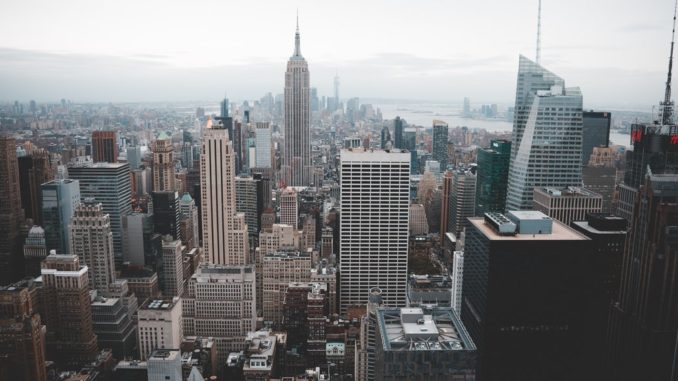 overhead view of NYC's skyscrapers, some of the main new york attractions