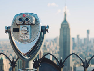 View of downtown Manhattan from the Rockefeller Center