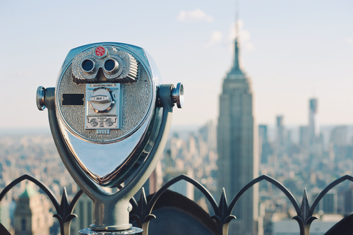 View of downtown Manhattan from the Rockefeller Center