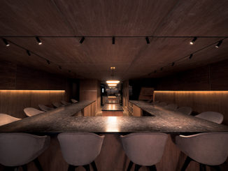 the aesthetic is minimal Inside Atomix Restaurant New York