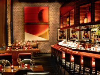 Inside L'Atelier de Joel Robuchon Restaurant New York