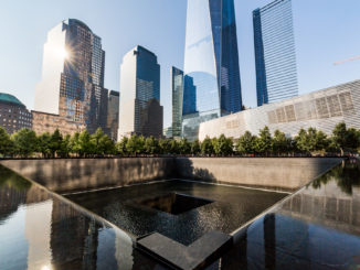 The 9/11 memorial which attracts many people looking to pay their respects to the vicitms