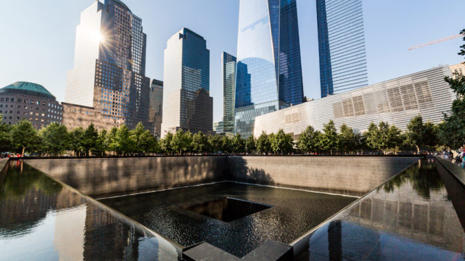 The 9/11 memorial which attracts many people looking to pay their respects to the vicitms