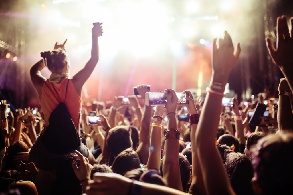 pic of people enjoying festival new york in july