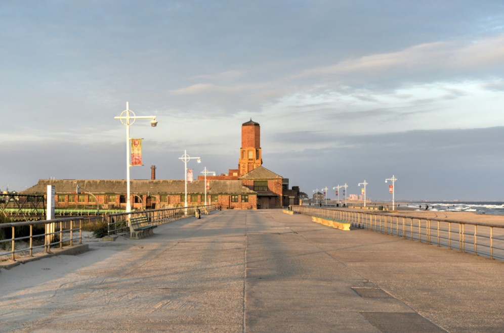 Jacob Riis market at the end of pathway